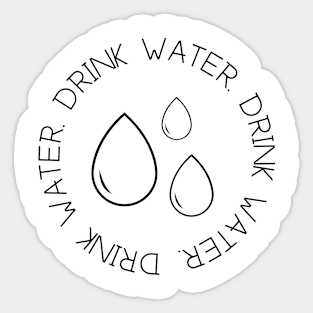 Drink water Sticker